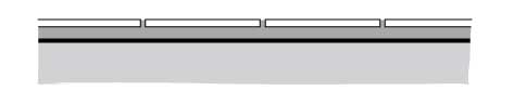 cross-section of tile roof